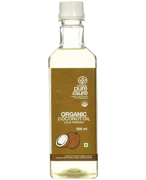 Pure and Sure Organic Coconut Oil-cold-pressed-500ml