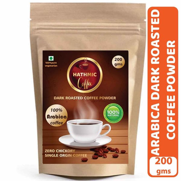 Hathmic 100% Arabica Filter Coffee Powder 200 Gm (Dark Roasted)